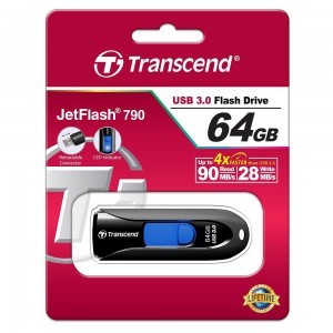 Флешка Transcend 64 GB JetFlash 790 TS64GJF790K Флешка Transcend 64 GB JetFlash 790 TS64GJF790K