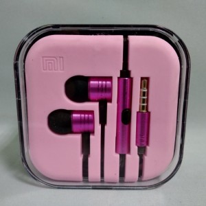 Вакуумные наушники гарнитура MDR M3 Сиреневые