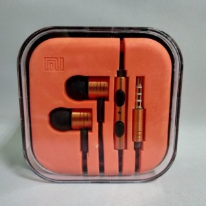 Вакуумные наушники гарнитура MDR M3 Оранжевые