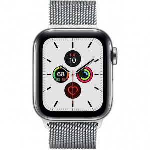Смарт-часы Apple Watch Series 5 LTE 40mm Steel w. Steel Milanese Loop - Steel (MWWT2) 